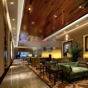 Chinese Leisure Club Design Interior 3d model