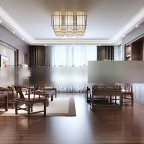 Manager Office Design Interior 3d model
