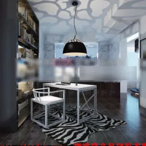 Small Shop Exhibition Interior 3d model