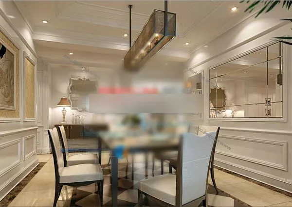 European Dinning Room Design Interior 3d model European Dinning Room Design Interior 3d model