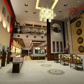 Jewelry Store Design Interior 3d model