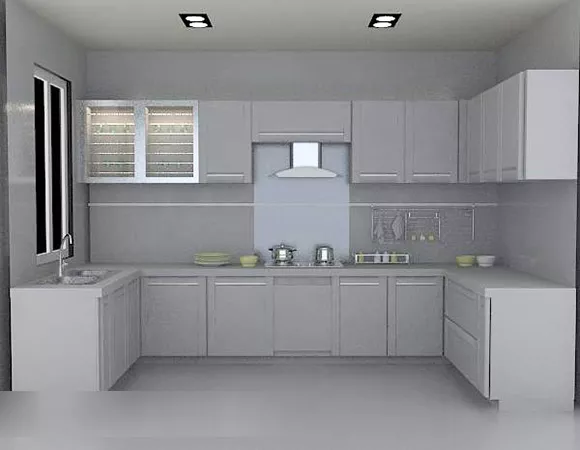 Modern White Kitchen Interior V1 3d model Modern White Kitchen Interior V1 3d model