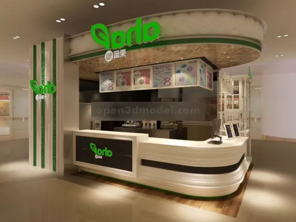 Coffee Shop Counter Bar Interior 3d model Coffee Shop Counter Bar Interior 3d model