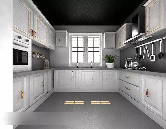 Modern Style Kitchen Interior 3d model Modern Style Kitchen Interior 3d model