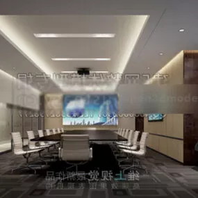 Modern Office Conference Room Interior 3d model