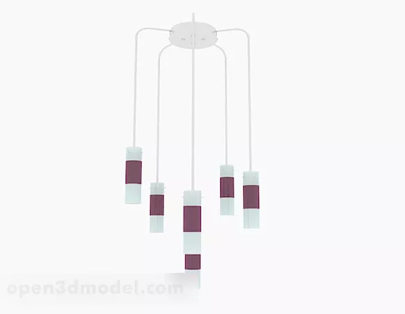Modern Minimalist Chandelier V1 3d model Modern Minimalist Chandelier V1 3d model