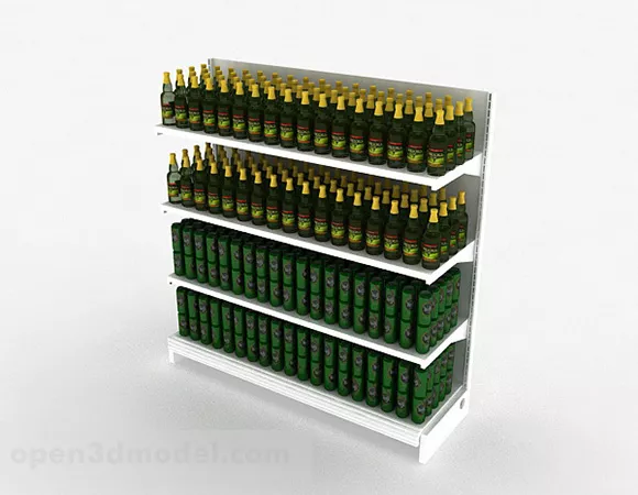 Wine Wooden Product Display Stand 3d model Wine Wooden Product Display Stand 3d model