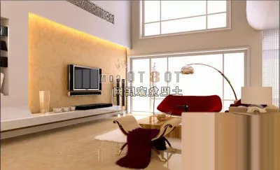 Modern Living Room With Tv Interior 3d model Modern Living Room With Tv Interior 3d model