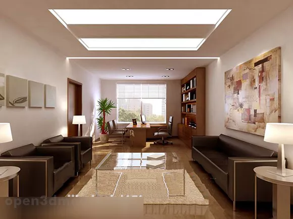 Office Guest Space Interior 3d model Office Guest Space Interior 3d model