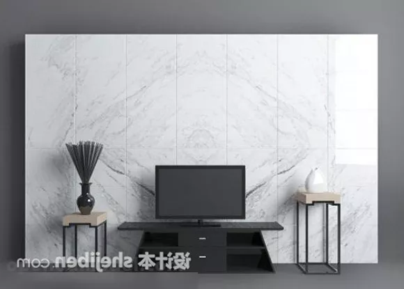 Television Gadget With Thick Bezel 3d model