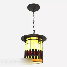 Home Old Style Chandelier 3d model