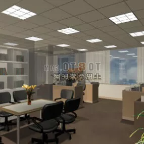 Office Space Interior V2 3d model