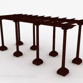Outdoor Garden Flower Stand V1 3d model