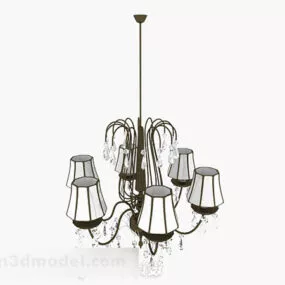 European Crystal Chandelier 3d model