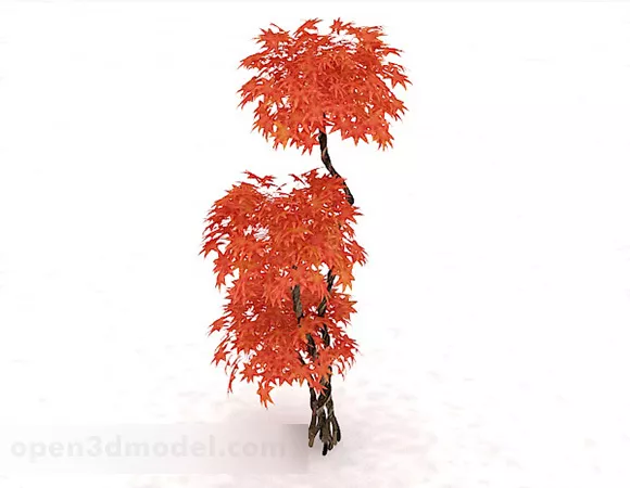Plant Red Maple Tree 3d model Plant Red Maple Tree 3d model
