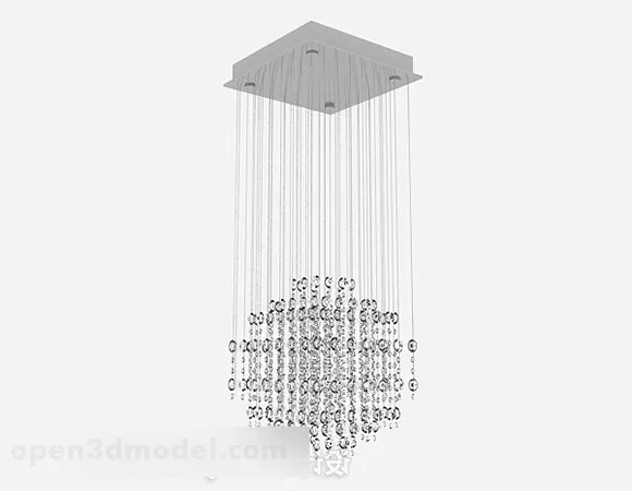Modern Crystal Chandelier V1 3d model Modern Crystal Chandelier V1 3d model