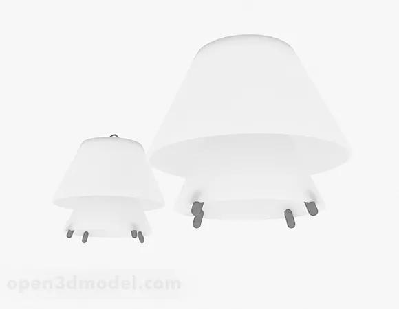 White Chandelier V1 3d model White Chandelier V1 3d model