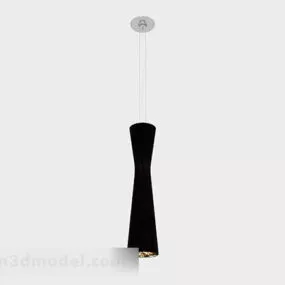 Black Metal Chandelier V1 3d model