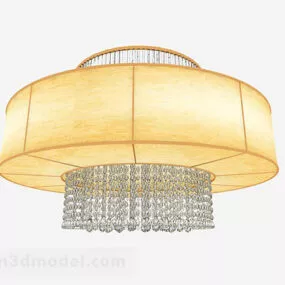 Modern Round Crystal Chandelier V1 3d model
