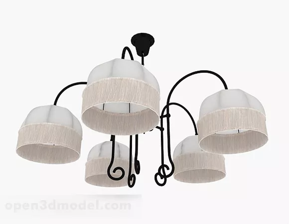 Classic Home Chandelier 3d model Classic Home Chandelier 3d model