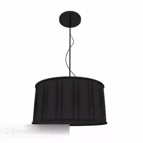 Black Shade Chandelier 3d model