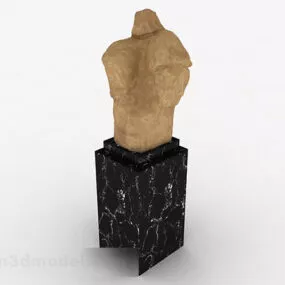 Modern Stone Sculpture V1 3d model