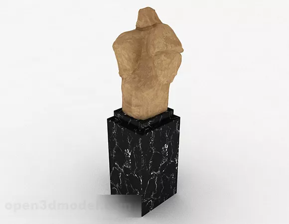 Modern Stone Sculpture V1 3d model Modern Stone Sculpture V1 3d model