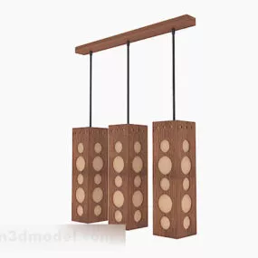Brown Chandelier V1 3d model