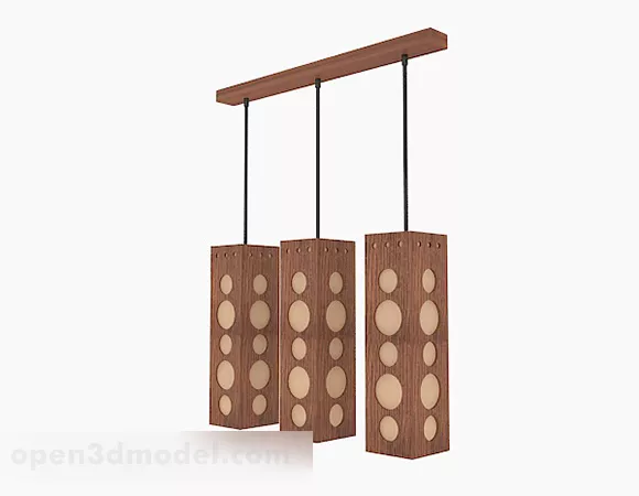 Brown Chandelier V1 3d model Brown Chandelier V1 3d model