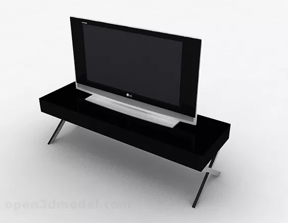 Vintage Television 1990s 3d model