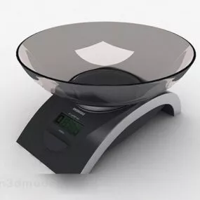 Glass Kitchen Scale 3d model