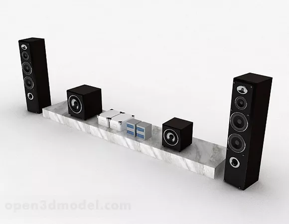 Modern Marble Pattern Tv Cabinet 3d model Modern Marble Pattern Tv Cabinet 3d model