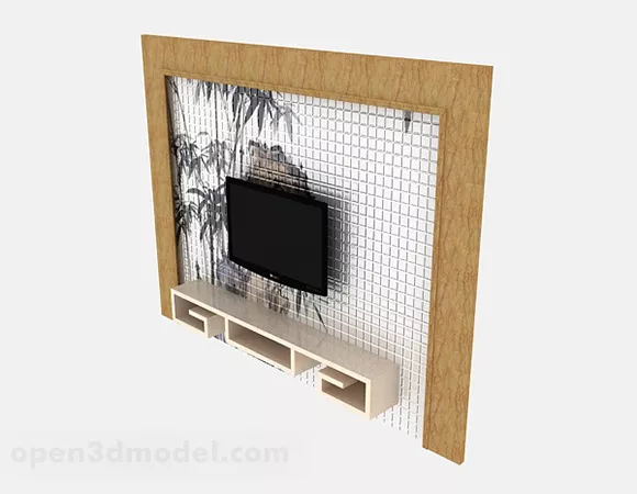 Wooden Screen Radiator 3d model