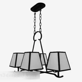 Black Chandelier 3d model
