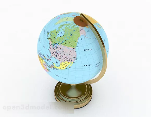 School Globe 3d model School Globe 3d model