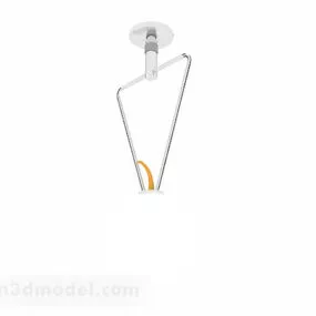 White Stylish Chandelier 3d model