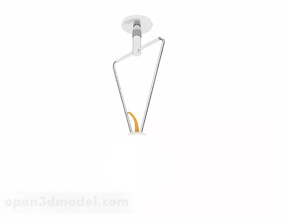 White Stylish Chandelier 3d model White Stylish Chandelier 3d model