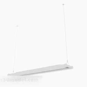White Chandelier Simple Style 3d model