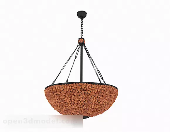 European Retro Chandelier V2 3d model European Retro Chandelier V2 3d model