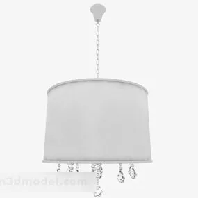 White Chandelier V4 3d model