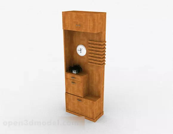 Wood Cabinet 3d model Wood Cabinet 3d model