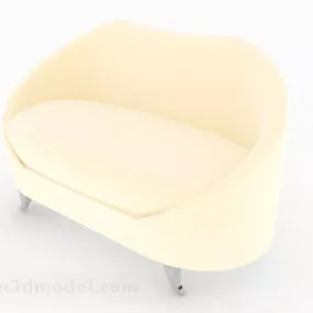 Yellow Single Sofa 3d model