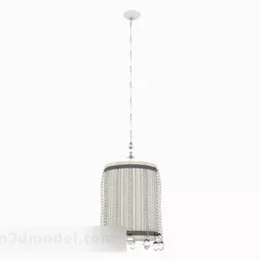 Brown Double Bed Circle Shade 3d model