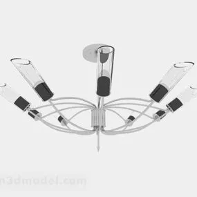 White Chandelier V6 3d model