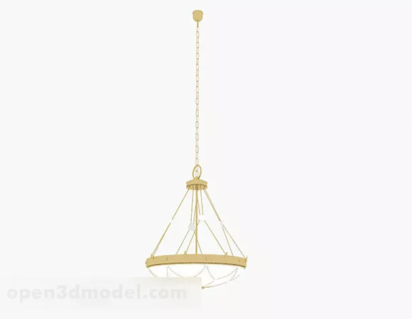 Yellow Chandelier V1 3d model Yellow Chandelier V1 3d model