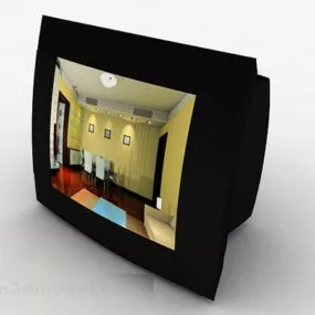 Black Crt Tv 3d model