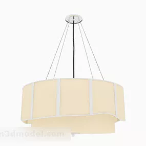 Yellow Home Shade Chandelier 3d model