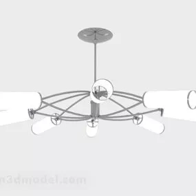 White Chandelier V10 3d model