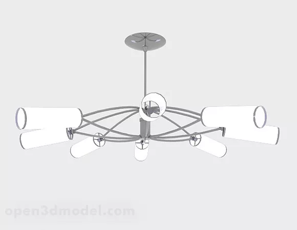 White Chandelier V10 3d model White Chandelier V10 3d model