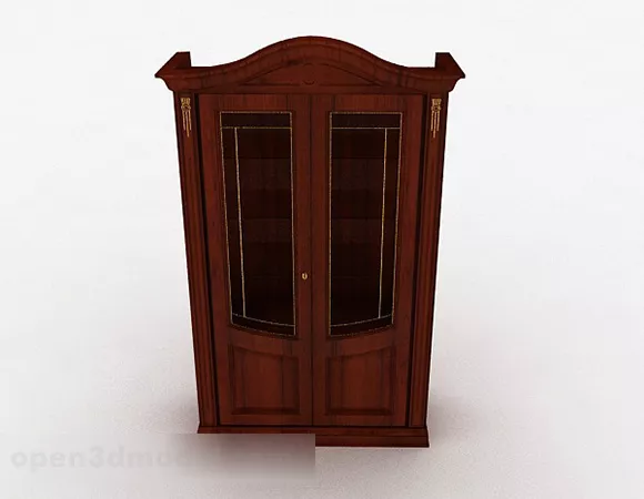 Bedroom Wardrobe White Color 3d model
